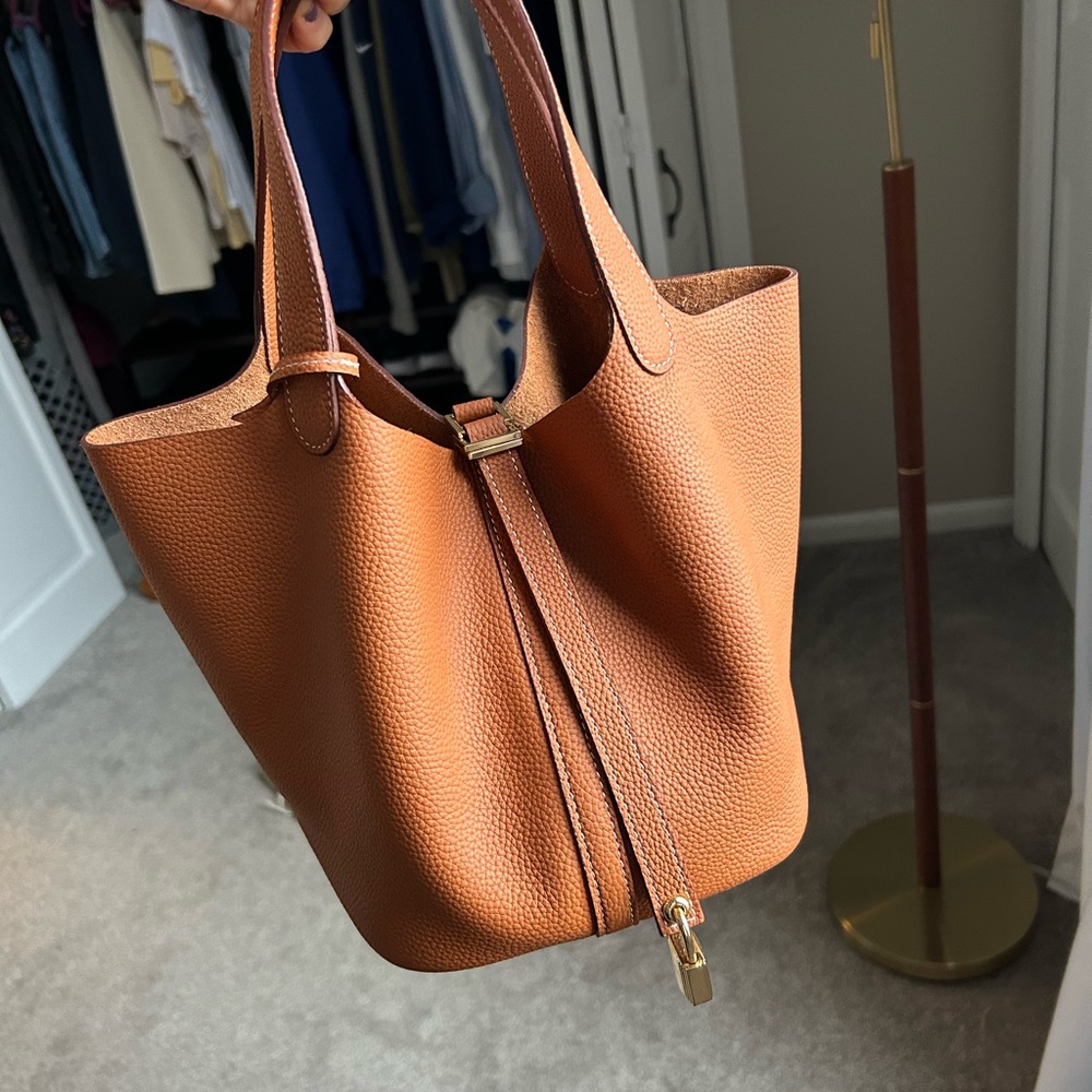 Brown Square Handbag